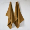 2 essuie-vaisselle 50 x 70 cm SOLINE Caramel