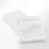 2 gants de toilette 15 x 21 cm eponge unie tendresse Blanc