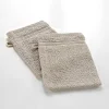 2 gants de toilette 15 x 21 cm eponge unie tendresse Taupe