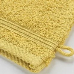 2 gants de toilette 15 x 21 cm eponge unie tendresse Mimosa