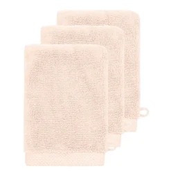 3 gants de toilette Zéro Twist 560 g/m² Poudre 16x22 cm SENSOFT
