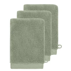 3 gants de toilette Zéro Twist 560 g/m² Sauge 16x22 cm SENSOFT