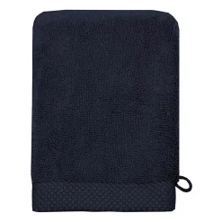 3 gants de toilette Zéro Twist 560 g/m² Bleu Nuit 16x22 cm SENSOFT