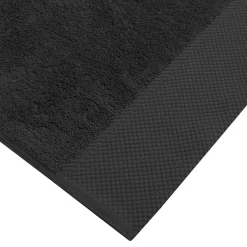 3 grandes serviettes invité Zéro Twist 560 g/m² Noir 40x60 cm SENSOFT