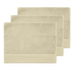 3 grandes serviettes invité Zéro Twist 560 g/m² Ficelle 40x60 cm SENSOFT