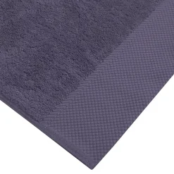 3 grandes serviettes invité Zéro Twist 560 g/m² Myrtille 40x60 cm SENSOFT