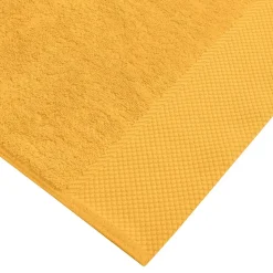 3 grandes serviettes invité Zéro Twist 560 g/m² Safran 40x60 cm SENSOFT
