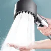 3 modes réglables, pommeau de douche massant anticalcaire avec fonction d'arrêt, pommeau de douche d'hydrothérapie