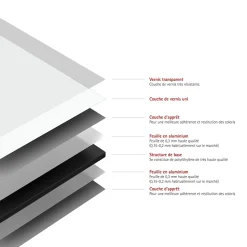 2 panneaux muraux de salle de bains l.120+90x255 cm, blanc, Schulte DécoDesign