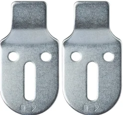 2 pattes de fixation acier zingué pour lavabo