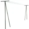 2 poteaux étendage extérieur vert 210 x 58 cm acier laqué anticorrosion, jusqu'à 7 fils
