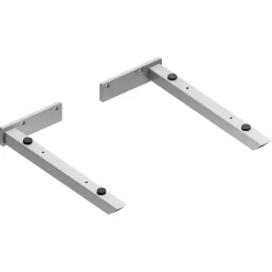 2 équerres de fixation en métal pour plan vasque Stonetec