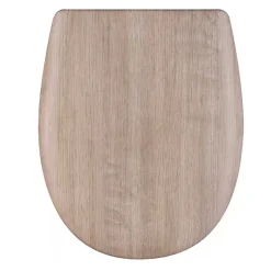 Abattant déclipsable - Effet bois naturel (46.5x36 cm - Beige)