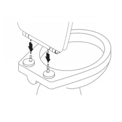 Abattant easy clip à descente assistée en chêne rustique mat (38x49.5 cm - Marron Clair)
