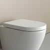 Abattant lunette WC, Cuvette toilettes charnières acier - 46,4x35,9cm - U1002