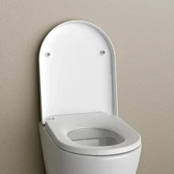 Abattant lunette WC, Cuvette toilettes charnières acier - 46,4x35,9cm - U1002