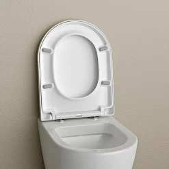 Abattant lunette WC, Cuvette toilettes charnières acier - 46,4x35,9cm - U1002