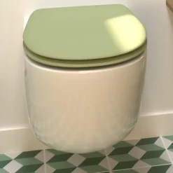 Abattant OLFA uni et déclipsable (36x46 cm - Vert tilleul)