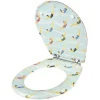 Abattant OLFA wood slim double déclipsable "Les Nageuses" (48x36.5 cm - Blanc)