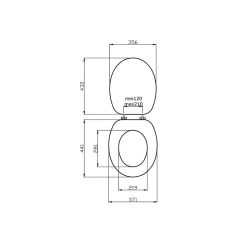 Abattant Pour Toilettes De Couleur Bleu Bermuda Avec Charnières Chromées