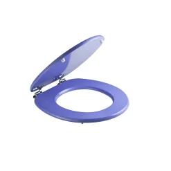 Abattant Universel Pour Toilettes En Mdf Finition Lilas Avec Charnières Métalliques