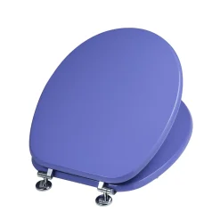 Abattant Universel Pour Toilettes En Mdf Finition Lilas Avec Charnières Métalliques