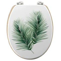 Abattant WC 37 x 46 cm charnieres metal Havane