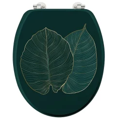 Abattant WC 37.5 x 46 cm en MDF imprimé Jade