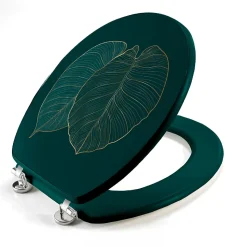 Abattant WC 37.5 x 46 cm en MDF imprimé Jade