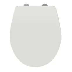 Abattant WC Allibert Slimeo en Thermodur coloris blanc brillant avec frein de chute