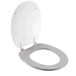Abattant wc aux impressions tropicales (37x47 cm - Gris)