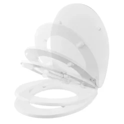 Abattant WC avec frein de fermeture, blanc, GoodHome Morava