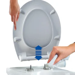 Abattant WC blanc brillant Slim Bemis