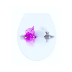 Abattant wc BORNEO Blanc Rose Charnières PS MSV