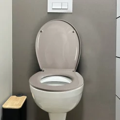 Abattant WC Brooke Spirella coloris taupe