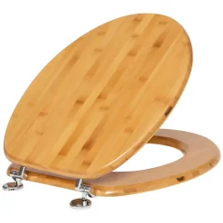 Abattant WC charnières zinc, décor bambou, 5Five