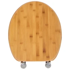 Abattant WC charnières zinc, décor bambou, 5Five
