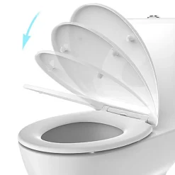 Abattant WC déclipsable avec frein de chute noir, MTK Versagrit