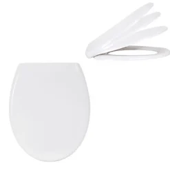 Abattant WC déclipsable avec frein de chute, thermodur blanc, MSV