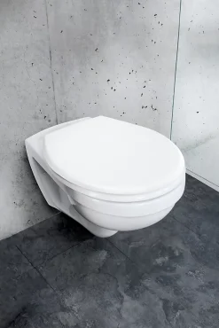 Abattant WC déclipsable blanc avec frein de chute, Rieti