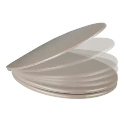 Abattant WC Diani avec frein de chute taupe GoodHome
