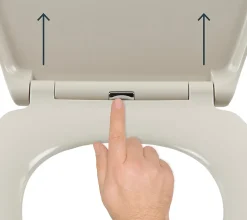Abattant WC Diani avec frein de chute galet GoodHome