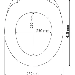 Abattant WC Easy-Close - Abaissement automatique - Duroplast