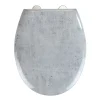 Abattant WC effet marbre Concrete - Abaissement automatique - Duroplast