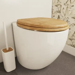 Abattant WC en bambou avec frein de chute, GoodHome Cervia