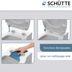 Abattant WC en duroplast ANTHRAZIT avec frein de chute Anthracite