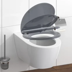 Abattant WC en duroplast ANTHRAZIT avec frein de chute Anthracite