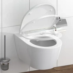 Abattant WC en duroplast gloss MAGIC LIGHT avec frein de chute Turquoise