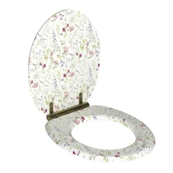 Abattant wc en mdf flore soft close