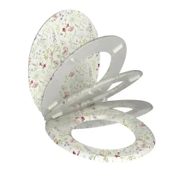 Abattant wc en mdf flore soft close